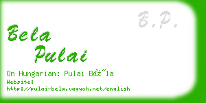 bela pulai business card